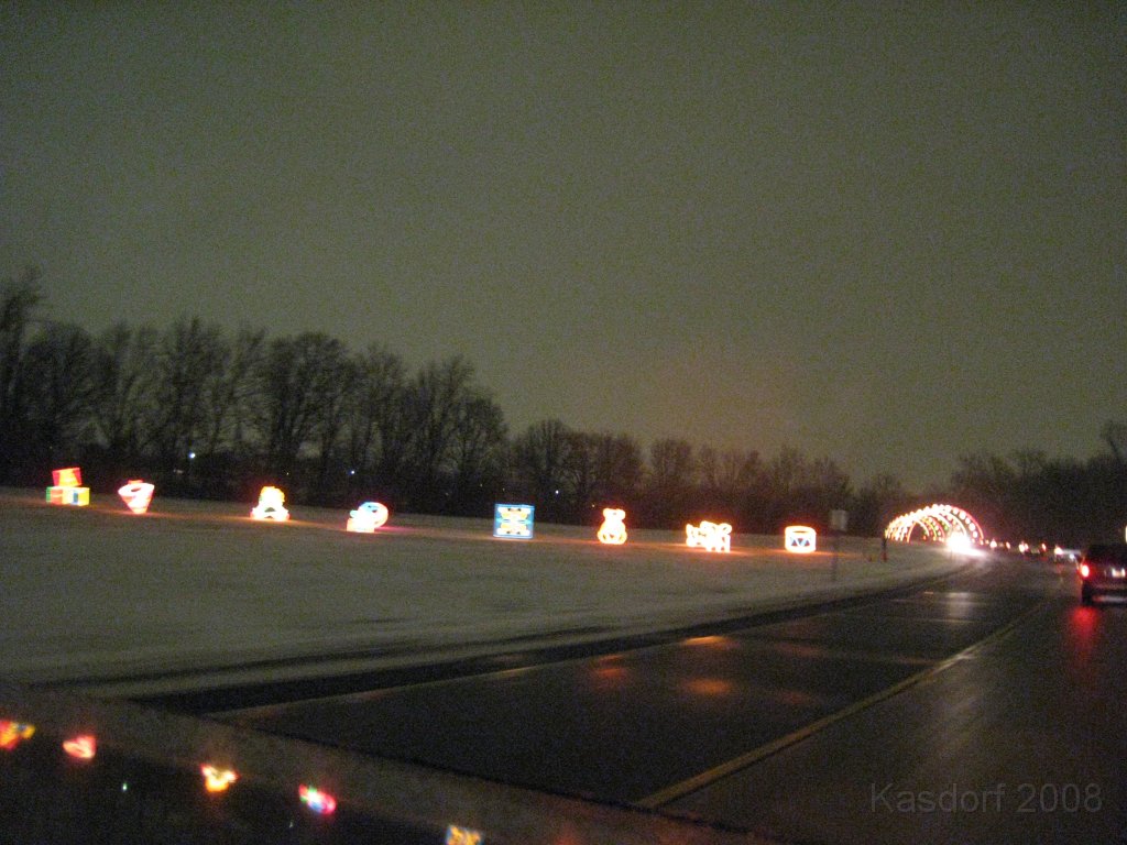 Christmas Lights Hines Drive 2008 032.jpg - The 2008 Wayne County Hines Drive Christmas Light Display. 4.5 miles of Christmas Light Displays and lots of animation!